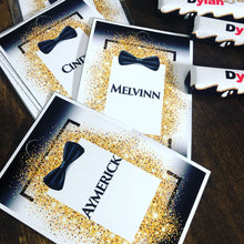 Charger l'image dans la galerie, THÈME NOIR BLANC OR NOEUD PAPILLON