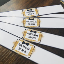 Charger l'image dans la galerie, THÈME NOIR BLANC OR NOEUD PAPILLON