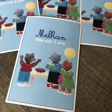 Charger l'image dans la galerie, THÈME PETIT OURS BRUN - VERSION BLEUE