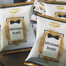 Charger l'image dans la galerie, THÈME NOIR BLANC OR NOEUD PAPILLON