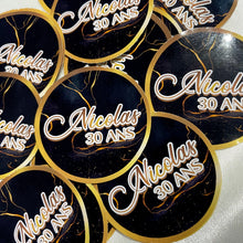 Charger l'image dans la galerie, THÈME MARBRE NOIR ET OR