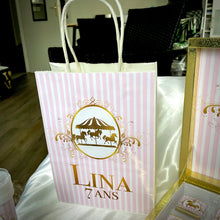 Charger l'image dans la galerie, THÈME CARROUSEL - ROSE ET OR