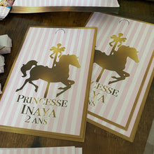 Charger l'image dans la galerie, THÈME CARROUSEL - ROSE ET OR