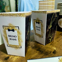 Charger l'image dans la galerie, THÈME NOIR BLANC OR NOEUD PAPILLON