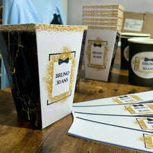 Charger l'image dans la galerie, THÈME NOIR BLANC OR NOEUD PAPILLON