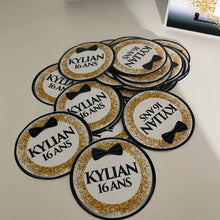 Charger l'image dans la galerie, THÈME NOIR BLANC OR NOEUD PAPILLON