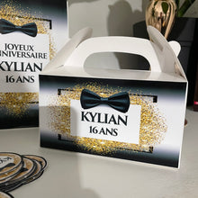 Charger l'image dans la galerie, THÈME NOIR BLANC OR NOEUD PAPILLON