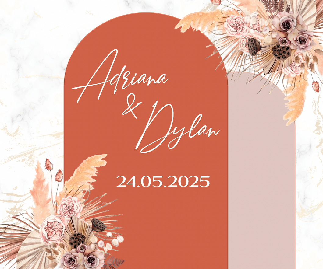 Toile mariage Adriana & Dylan 250x300 pour le 24/05/2025