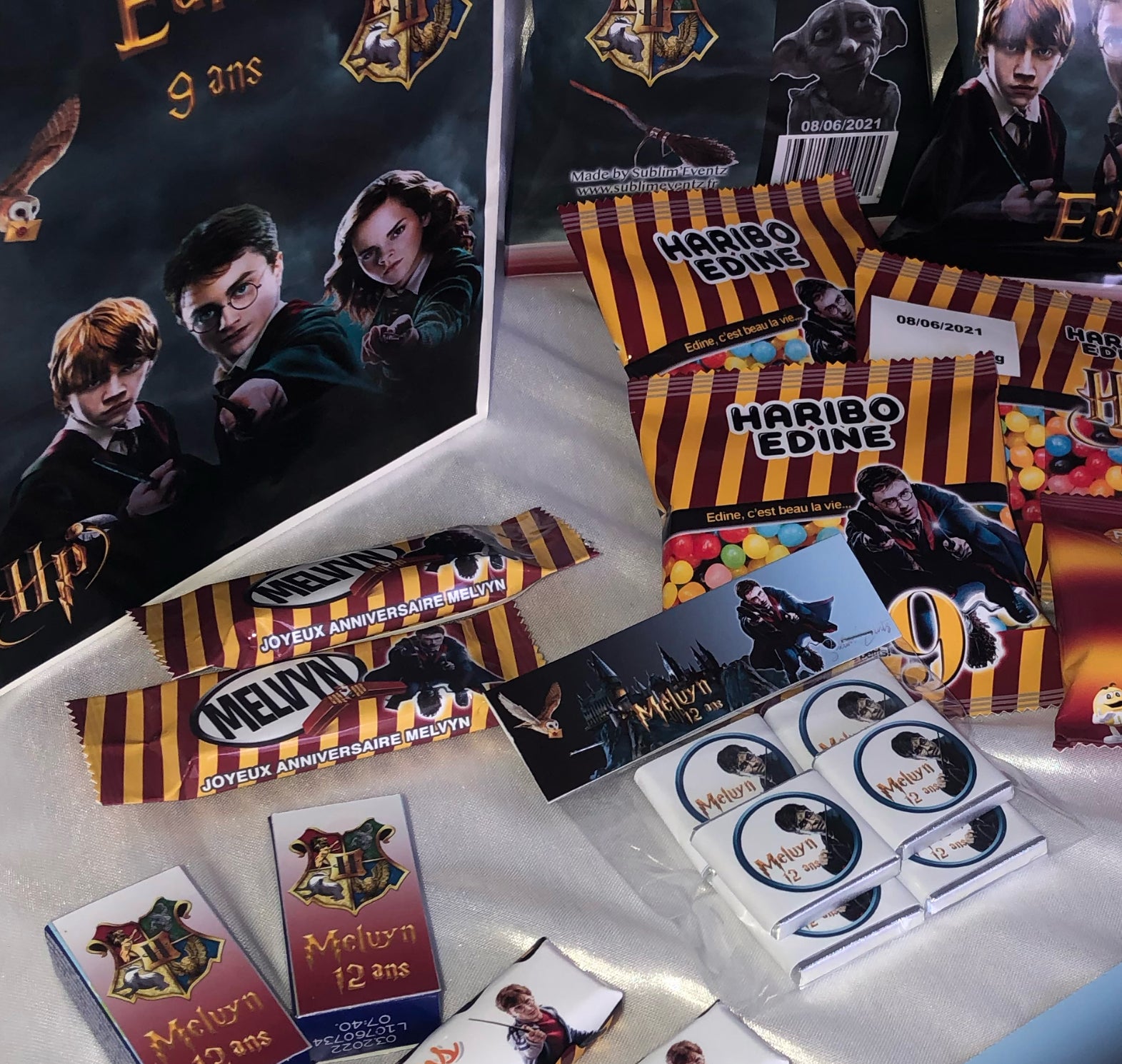 Box décoration personnalisée anniversaire Harry Potter, DFEvents