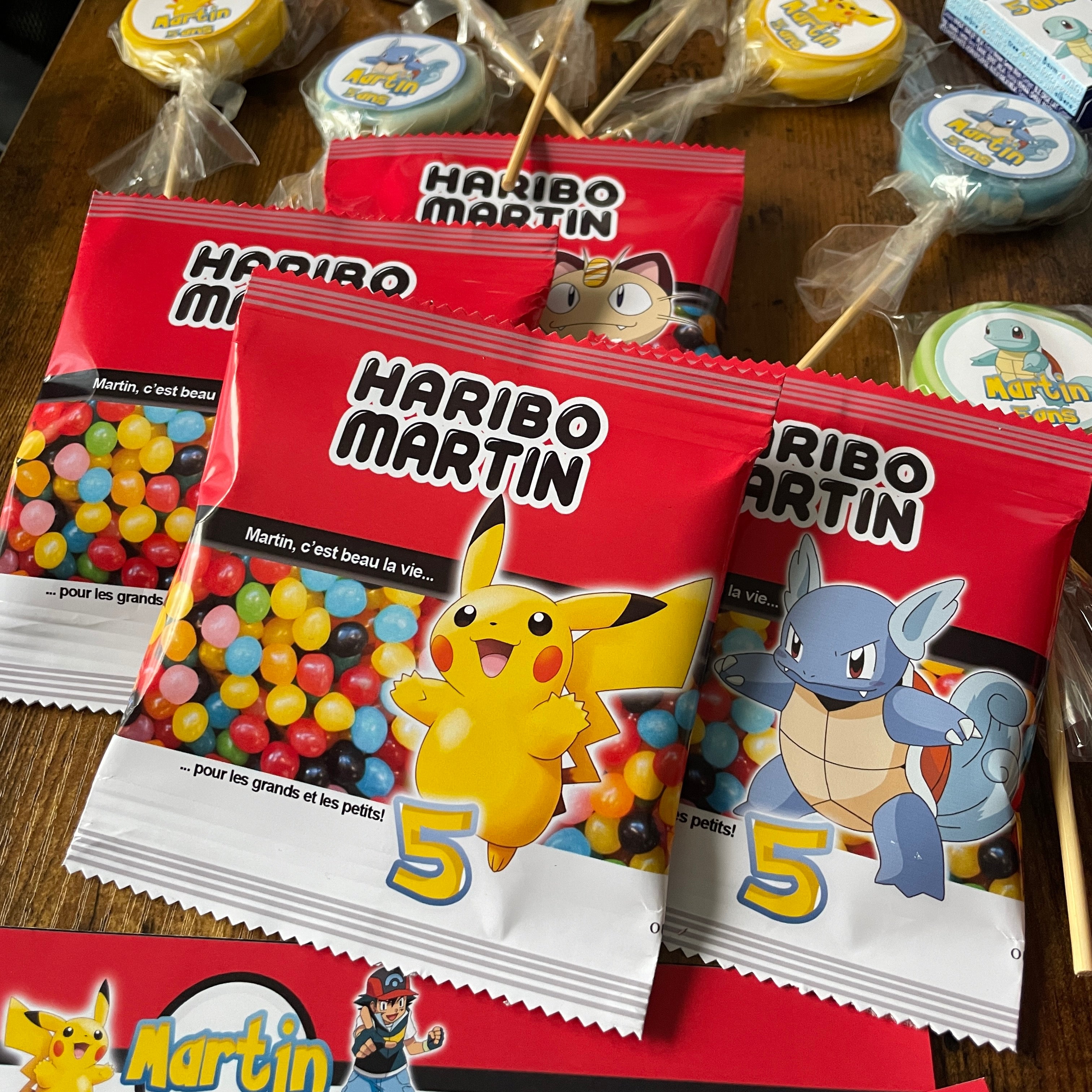 Box décoration personnalisée anniversaire pokemon