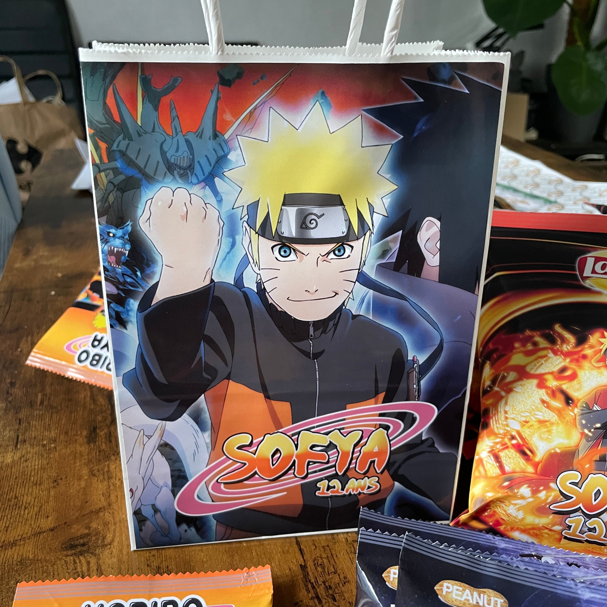 DÉCORATION ANNIVERSAIRE PERSONNALISÉ THÈME NARUTO – Sublim'Eventz